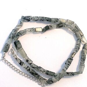 Gorgeous 50 stone, Moss Prehnite, necklace fits size 19-21